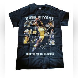 Kobe Bryant Thank you for the Memories black T-shirt Mamba Lakers